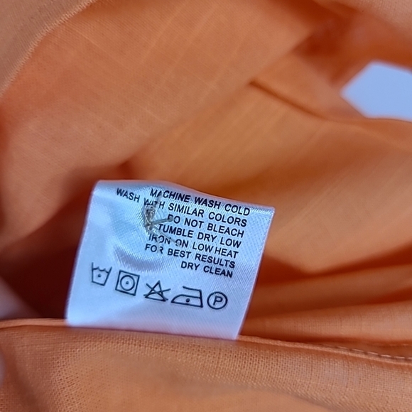 NEW Flex Men's Luxury Collection Designed in Italy Short Sleeve Coral Shirt Sz L - Picture 5 of 7